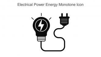 Electrical Power Energy Monotone Icon In Powerpoint Pptx Png And Editable Eps Format