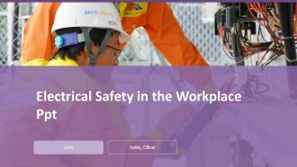 Electrical Safety In The Workplace PPT H