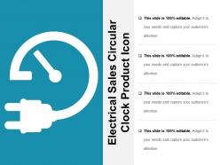 Electrical sales circular clock product icon