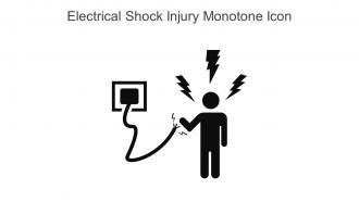 Electrical Shock Injury Monotone Icon In Powerpoint Pptx Png And Editable Eps Format