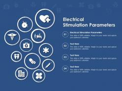 Electrical stimulation parameters ppt powerpoint presentation summary graphics