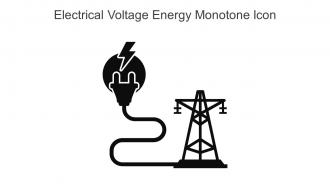 Electrical Voltage Energy Monotone Icon In Powerpoint Pptx Png And Editable Eps Format
