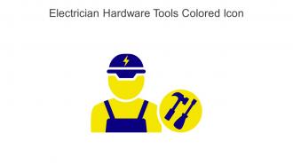 Electrician Hardware Tools Colored Icon In Powerpoint Pptx Png And Editable Eps Format