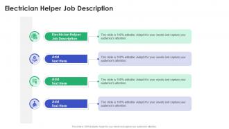 Electrician Helper Job Description In Powerpoint And Google Slides Cpp