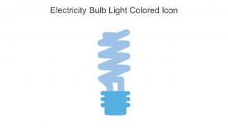 Electricity Bulb Light Colored Icon In Powerpoint Pptx Png And Editable Eps Format