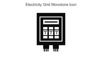 Electricity Grid Monotone Icon In Powerpoint Pptx Png And Editable Eps Format