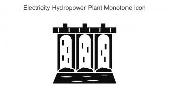 Electricity Hydropower Plant Monotone Icon In Powerpoint Pptx Png And Editable Eps Format