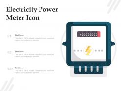 Electricity power meter icon
