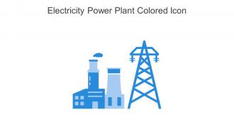 Electricity Power Plant Colored Icon In Powerpoint Pptx Png And Editable Eps Format