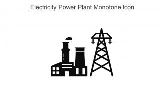 Electricity Power Plant Monotone Icon In Powerpoint Pptx Png And Editable Eps Format