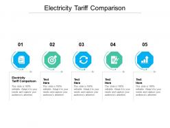 Electricity tariff comparison ppt powerpoint presentation portfolio professional cpb