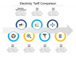 Electricity tariff comparison ppt powerpoint presentation styles brochure cpb