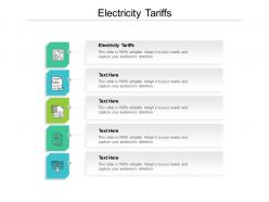 Electricity tariffs ppt powerpoint presentation portfolio templates cpb