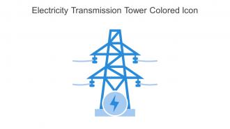 Electricity Transmission Tower Colored Icon In Powerpoint Pptx Png And Editable Eps Format