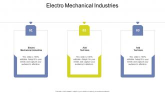 Electro Mechanical Industries In Powerpoint And Google Slides Cpb