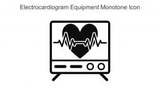 Electrocardiogram Equipment Monotone Icon In Powerpoint Pptx Png And Editable Eps Format