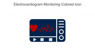 Electrocardiogram Monitoring Colored Icon In Powerpoint Pptx Png And Editable Eps Format