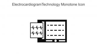 Electrocardiogram Technology Monotone Icon In Powerpoint Pptx Png And Editable Eps Format