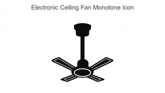 Electronic Ceiling Fan Monotone Icon In Powerpoint Pptx Png And Editable Eps Format