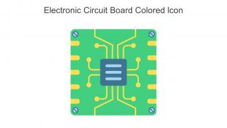 Electronic Circuit Board Colored Icon In Powerpoint Pptx Png And Editable Eps Format