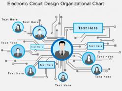 Electronic circuit design organizational chart flat powerpoint design