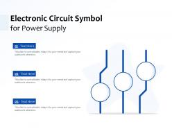 Electronic Circuit Symbol For Power Supply