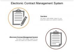Electronic contract management system ppt powerpoint presentation portfolio icon cpb