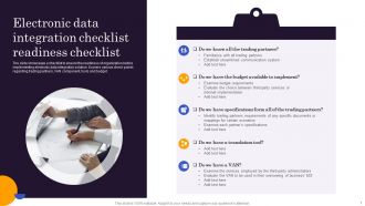 Electronic Data Integration Checklist Readiness Checklist