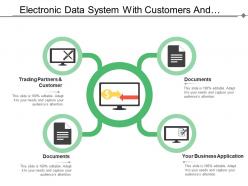 Electronic data system with customers and documents