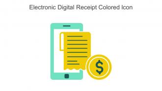 Electronic Digital Receipt Colored Icon In Powerpoint Pptx Png And Editable Eps Format