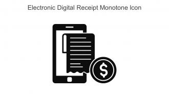 Electronic Digital Receipt Monotone Icon In Powerpoint Pptx Png And Editable Eps Format