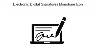 Electronic Digital Signatures Monotone Icon In Powerpoint Pptx Png And Editable Eps Format