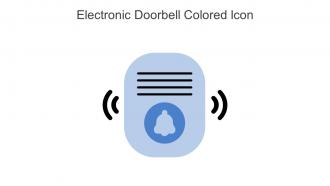 Electronic Doorbell Colored Icon In Powerpoint Pptx Png And Editable Eps Format