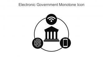 Electronic Government Monotone Icon In Powerpoint Pptx Png And Editable Eps Format