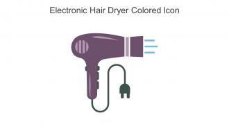Electronic Hair Dryer Colored Icon In Powerpoint Pptx Png And Editable Eps Format