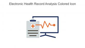 Electronic Health Record Analysis Colored Icon In Powerpoint Pptx Png And Editable Eps Format