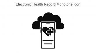 Electronic Health Record Monotone Icon In Powerpoint Pptx Png And Editable Eps Format