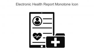 Electronic Health Report Monotone Icon In Powerpoint Pptx Png And Editable Eps Format