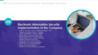 Electronic information security powerpoint presentation slides