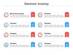 Electronic invoicing ppt powerpoint presentation icon master slide cpb