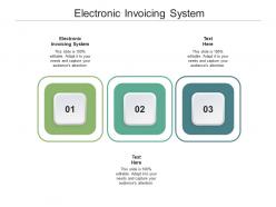 Electronic invoicing system ppt powerpoint presentation inspiration file formats cpb