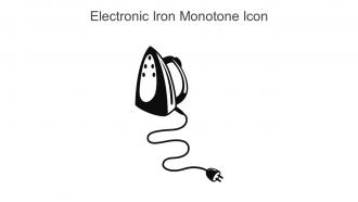 Electronic Iron Monotone Icon In Powerpoint Pptx Png And Editable Eps Format