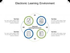 Electronic learning environment ppt powerpoint presentation summary design templates cpb