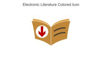 Electronic Literature Colored Icon In Powerpoint Pptx Png And Editable Eps Format