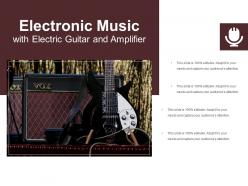 Electronic music with electric guitar and amplifier