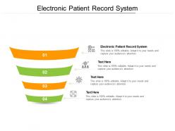 Electronic patient record system ppt powerpoint presentation file slides cpb