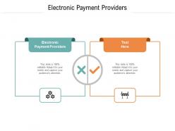 Electronic payment providers ppt powerpoint presentation icon example topics cpb