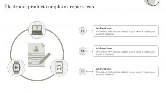 Electronic Product Complaint Report Icon