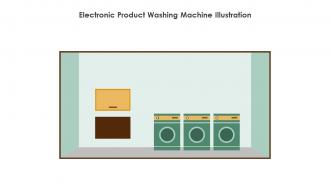 Electronic Product Washing Machine Illustration