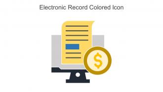 Electronic Record Colored Icon In Powerpoint Pptx Png And Editable Eps Format